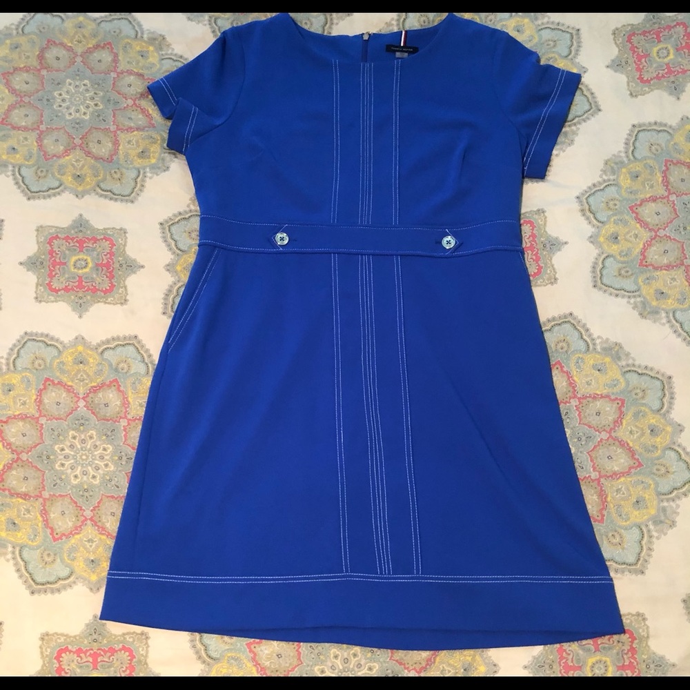 Vibrant blue attention grabbing dress. 16